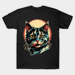 Midnight Meow: Embrace Your Dark Side with the Punk Cat T-Shirt